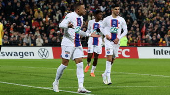 A vb-gólkirály Mbappé ötször talált be a PSG-gála során