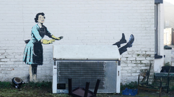 A hatóságok néhány órán belül elszállíttatták Banksy Valentin-napi installációját