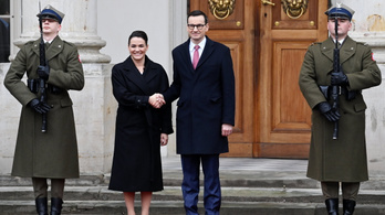A lengyel miniszterelnök fogadta Novák Katalint Varsóban