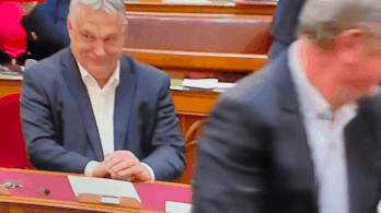 Így somolygott Orbán Viktor Gyurcsány Ferenc csókja után