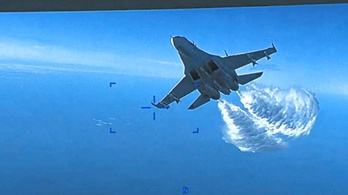 A Pentagon közzétette a fekete-tengeri drónösszecsapásról készült videót