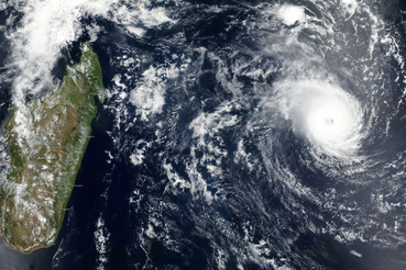 NASA images of the hurricane on February 20, 2023