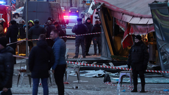 Felrobbantottak egy szentpétervári kávézót