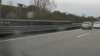Hajmeresztő jelenet zajlott le a magyar autópályán
