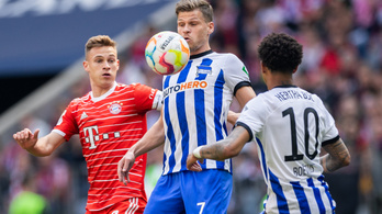 A Bayern középpályása rekordot döntött Dárdai Herthája ellen