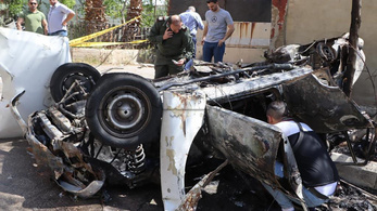 Felrobbant egy autó Damaszkuszban, több rendőr megsérült