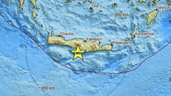 Földrengés rázta meg Kréta szigetét