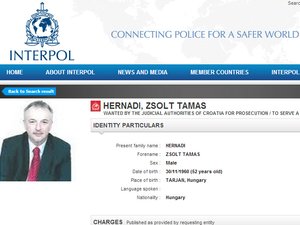 Hernádi felkerült az Interpol listájára