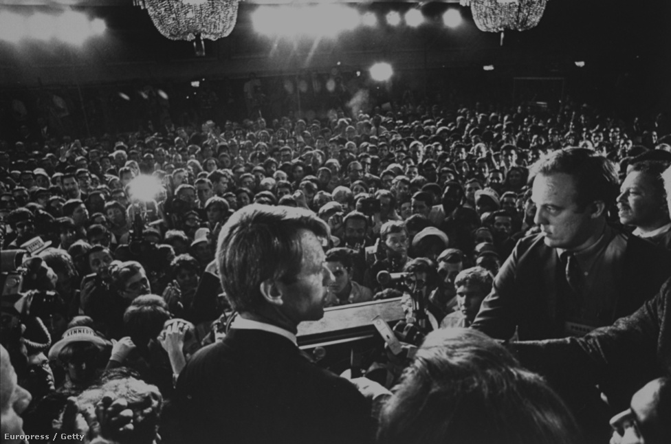 Kennedy utolsó beszéde a merénylet előtt, 1968.