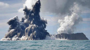 A valaha mért legintenzívebb villámlást okozta a tongai vulkán kitörése
