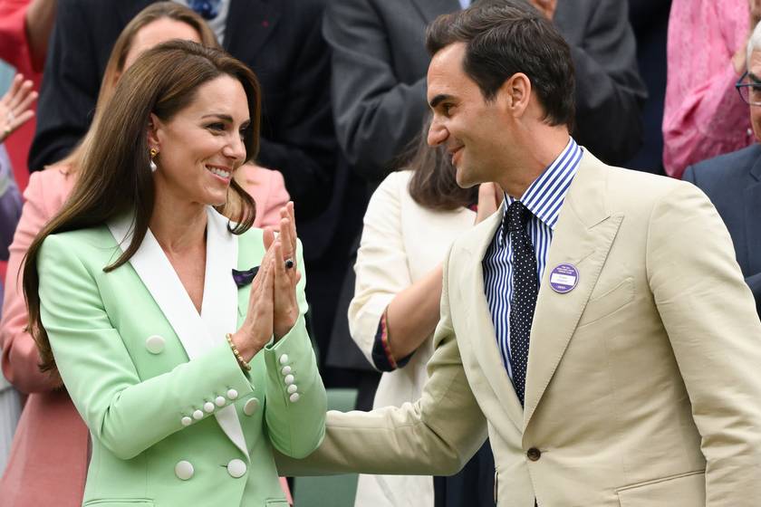 Katalin hercegné és Roger Federer nyilvános flörtje nem tetszett a teniszező feleségének: minden az arcára volt írva