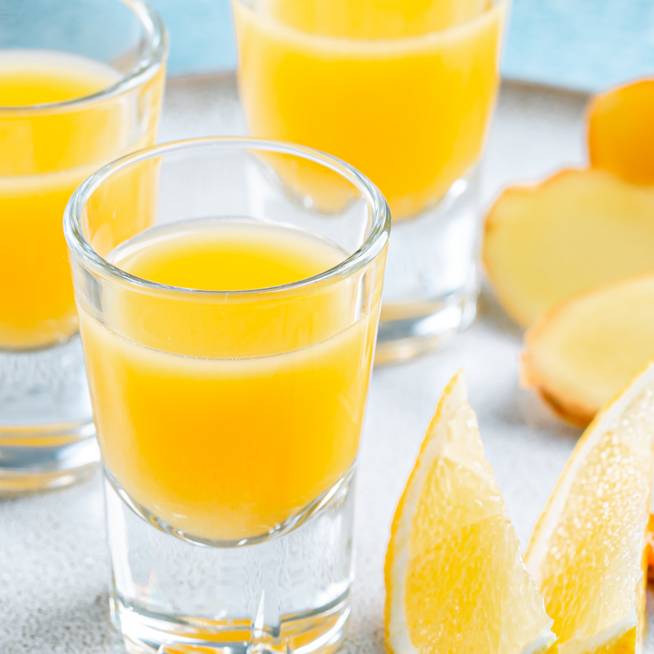 Gyömbér-kurkuma shot citrusokkal: immunerősítés felsőfokon
