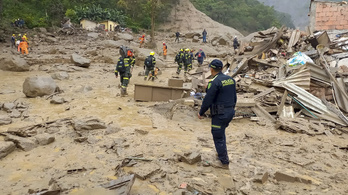 Többen meghaltak és eltűntek egy földcsuszamlásban Kolumbiában