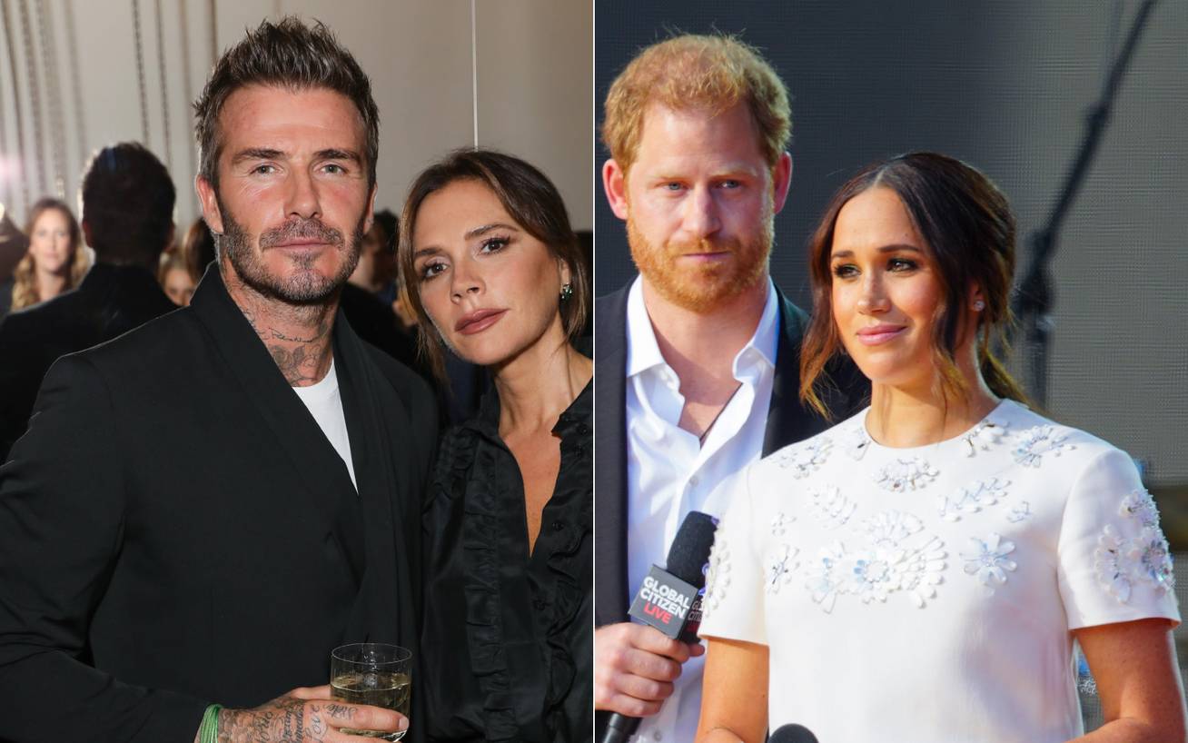 Victoria és David Beckham összeveszett Harry herceggel és Meghan hercegnével