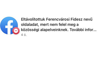 Elérhetetlenné vált a ferencvárosi Fidesz oldala a Facebookon