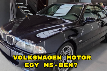 A BMW M5, amit a Volkswagen alakított W10-essé