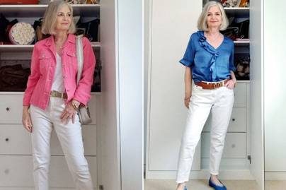 Így viseld 50 felett a fehér nadrágot, hogy igazán csinos legyen - Videón a vlogger egyszerű, de nőies ötletei