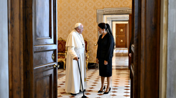 Novák Katalin találkozott a pápával, itt vannak a fotók