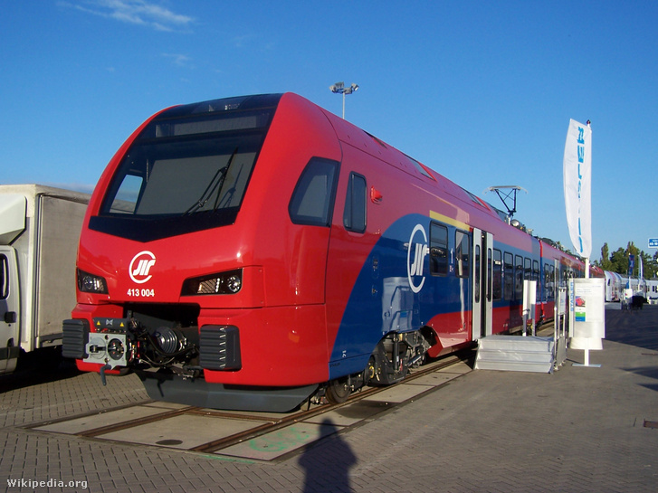 A szerb állami vasúttársaság Stadler Flirt motorvonata