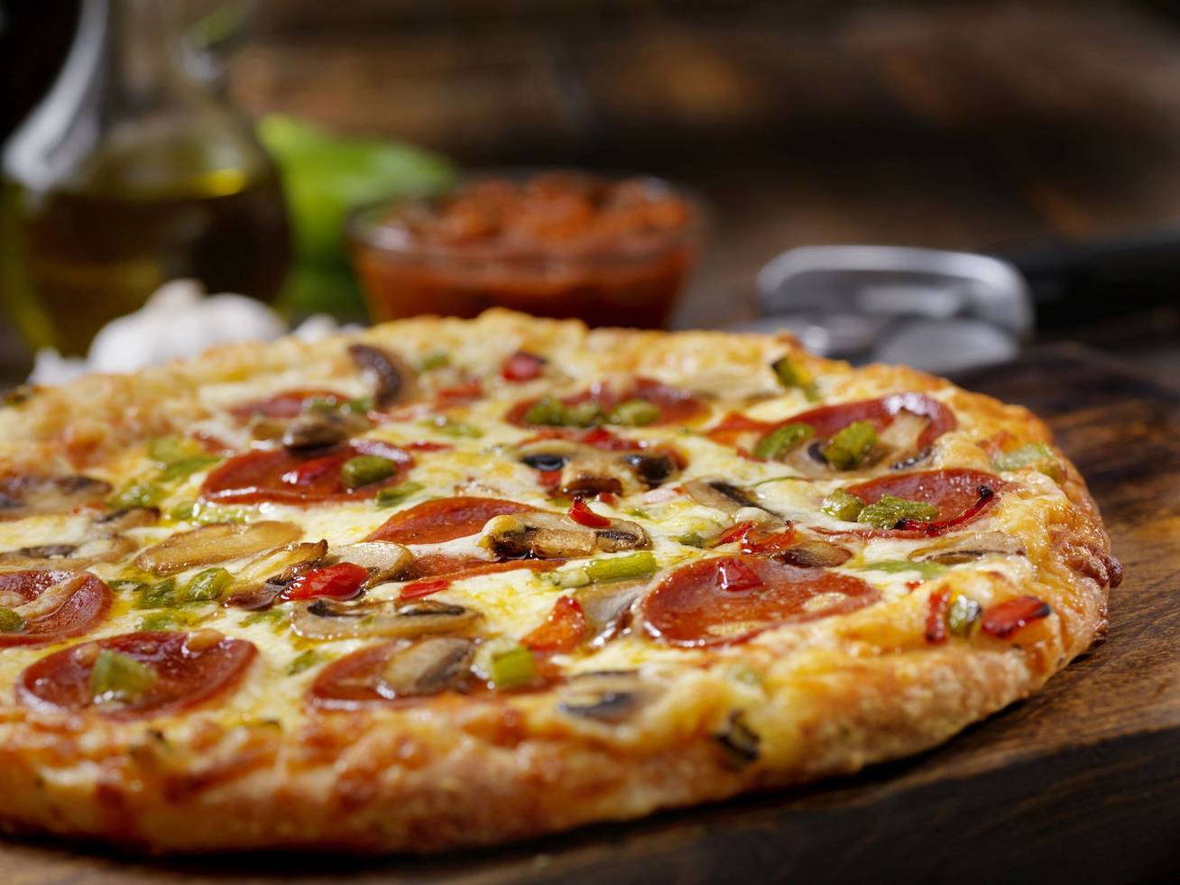 Kalóriacsökkentett zöldséges pizza