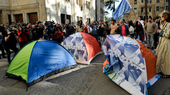 A georgiai parlament törvényt fogadott el a tiltakozó táborok betiltásáról