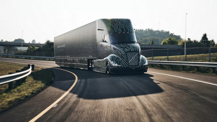 Brutálisan hatékony a Volvo új szuperkamionja