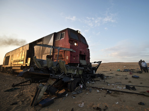 Súlyos vonatbaleset Egyiptomban