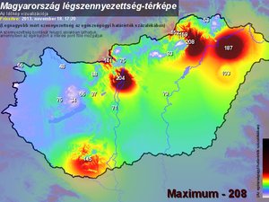 Óriási szmog a magyar nagyvárosokban