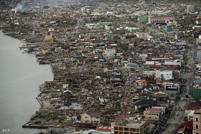 Tacloban romjai a levegőből