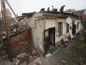 Beomlott egy ház teteje Nagykanizsán