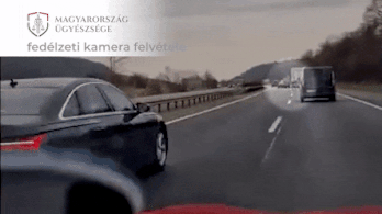 Részegen cikázott az autópályán, centiken múlt a nagyobb baleset – videó