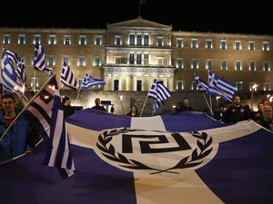 Neonácik tüntettek Athénban