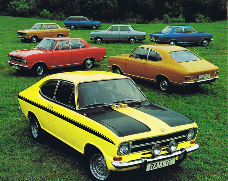 Három- és ötajtós kombi, többféle limuzin és kupé karosszériával is gyártottak Kadettet – ezekből adott el a legtöbbet az Opel a hatvanas évek végén
