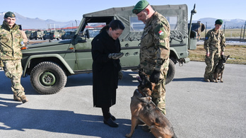 Titán és Káli, a két bombakereső kutya a szarajevói magyar misszió sztárjai