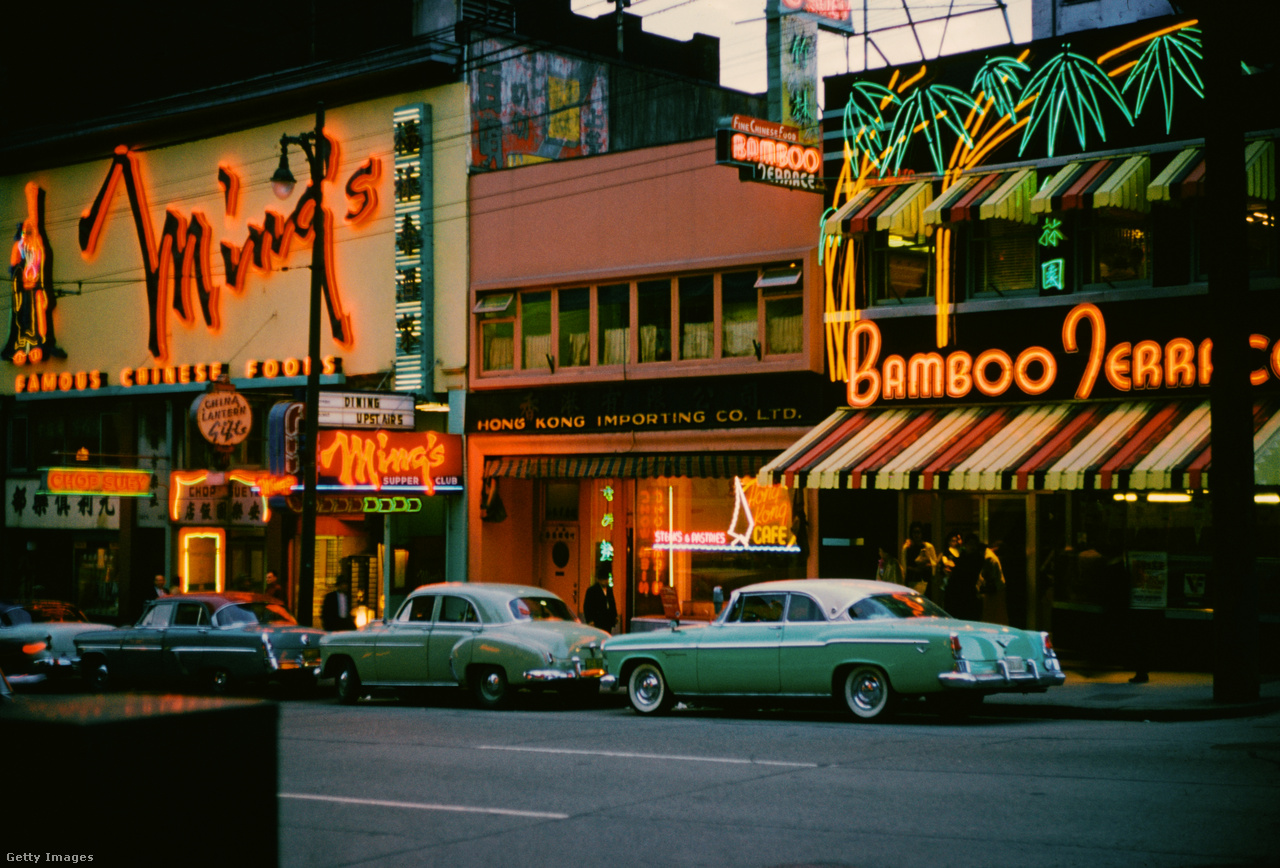 Kanada, Vancouver, 1960 körül. Kínai negyed