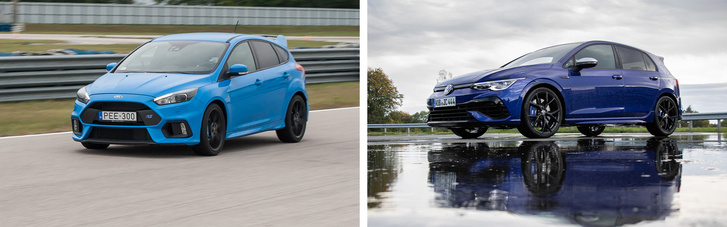 A Focus RS és a Golf R is összkerekes és durva, de melyik gyorsul jobban?
