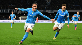 A címvédő Napoli 88. percben szerzett góllal győzte le a Juventust