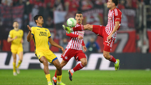 Komoly zakót kapott hazai pályán a Ferencvárost kiejtő Olympiakosz