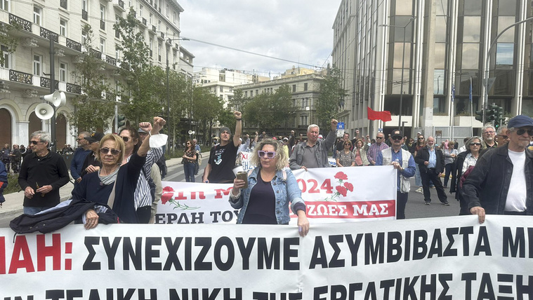 Ismét tüntetnek Görögországban, ezúttal is a béremelés a fő indok