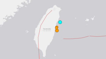 Újabb földrengés rázta meg Tajvant