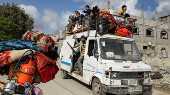 Több mint százezer palesztin menekült el szombaton Rafahból