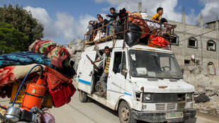 Közeleg egy új offenzíva, több mint százezer palesztin menekült el szombaton Rafahból