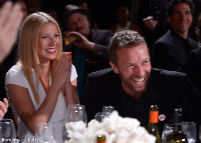 2014. január - Nagyon ritka pillanat: Gwyneth Paltrow és Chris Martin együtt jelentek meg Sean Penn partiján