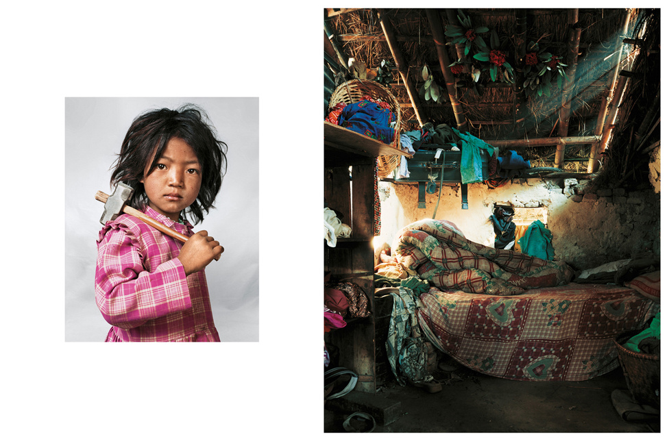 Indira 7 éves, a szüleivel és testvéreivel él Katmandu közelében Nepálban. A házukban csak egyetlen szoba van, egyetlen ággyal, a gyerekek a földön alszanak egy közös matracon. A család annyira szegény, hogy Indira 3 éves kora óta dolgozik a helyi bányában, ahol összesen 150 gyereket foglalkoztatnak. Sokan megvakulnak közülük, mert nincs szemüvegük sem, amivel védhetnék magukat a törmeléktől. Indira napi 5-6 órát dolgozik, aztán anyjának segít a mosásban és a főzésben. A kedvenc étele a tészta. Iskolába is jár, ami harminc perc gyalogútra van. Nem bánja, hogy a bányában kell dolgozni, de jobban szeret játszani. Ha felnő, táncos szeretne lenni. 
                        