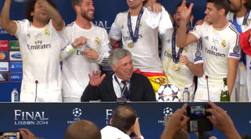 Így verte az asztalt a győztes Ancelotti