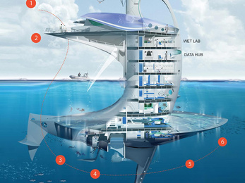Ezt az űrhajót rakná tengerre egy francia építész