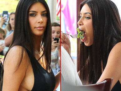 Óriásit villantott a tátott szájú Kardashian