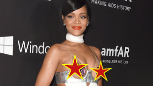 Így ütött át Rihanna mellbimbója az amfAR-gálán