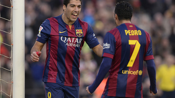 Suárez harapással ünnepelte első barcás bajnoki gólját
