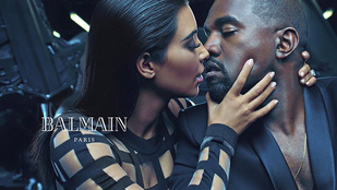 A Balmain arca lett Kim Kardashian és Kanye West